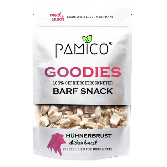 Hühnerbrust gefriergetrocknet - BARF Snack Goodies for dogs & cats