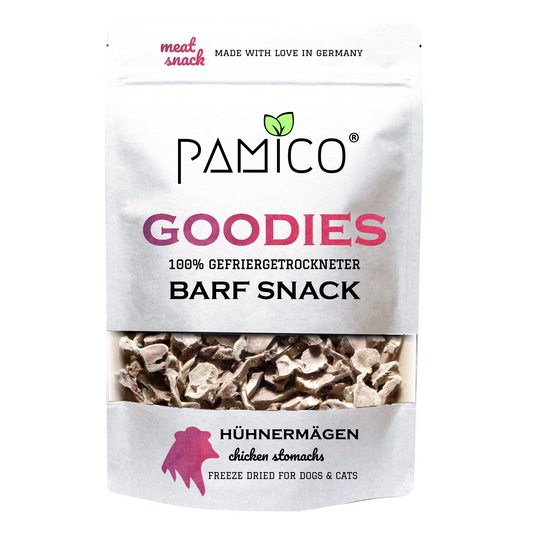 Hühnermägen gefriergetrocknet - BARF Snack Goodies for dogs & cats