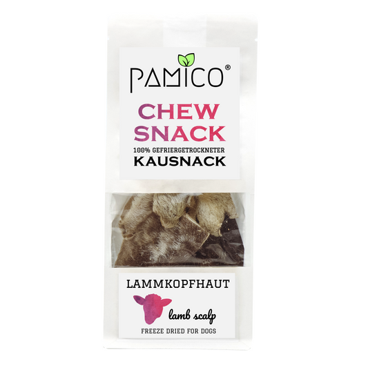 Lammkopfhaut gefriergetrocknet - Chew snack for dogs