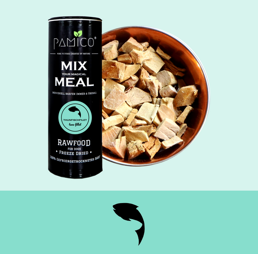 Thunfischfilet gefriergetrocknet - MIX MEAL for dogs & cats - Trockenbarf zum Mixen