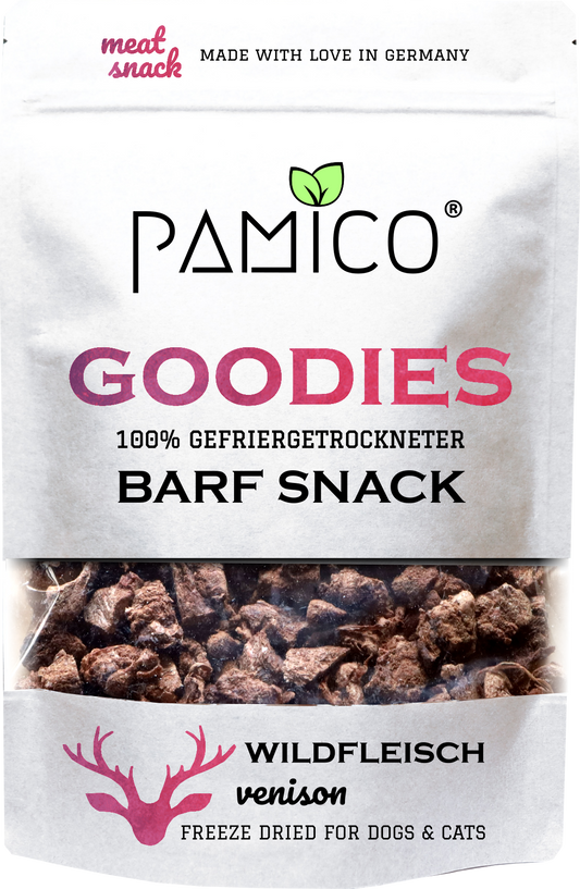 Wildfleisch gefriergetrocknet - BARF Snack Goodies for dogs & cats