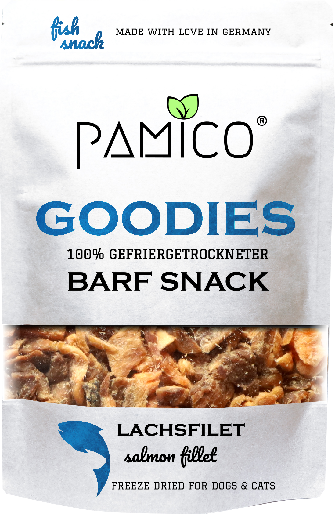 Lachsfilet gefriergetrocknet - BARF Snack Goodies for dogs & cats